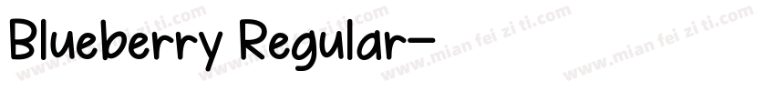 Blueberry Regular字体转换